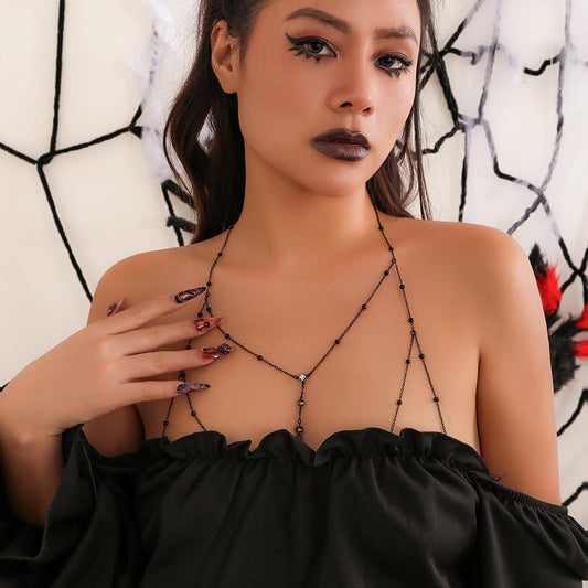 Sexy "Girl on War" Necklace/Chest Chain - Resque